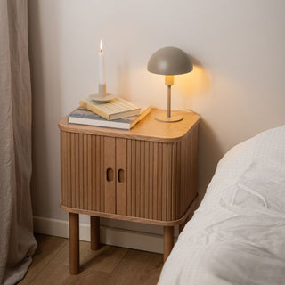 Langley Square Bedside -  Oak