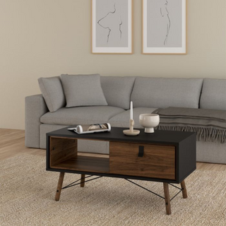 Ry Coffee Table - Walnut Black